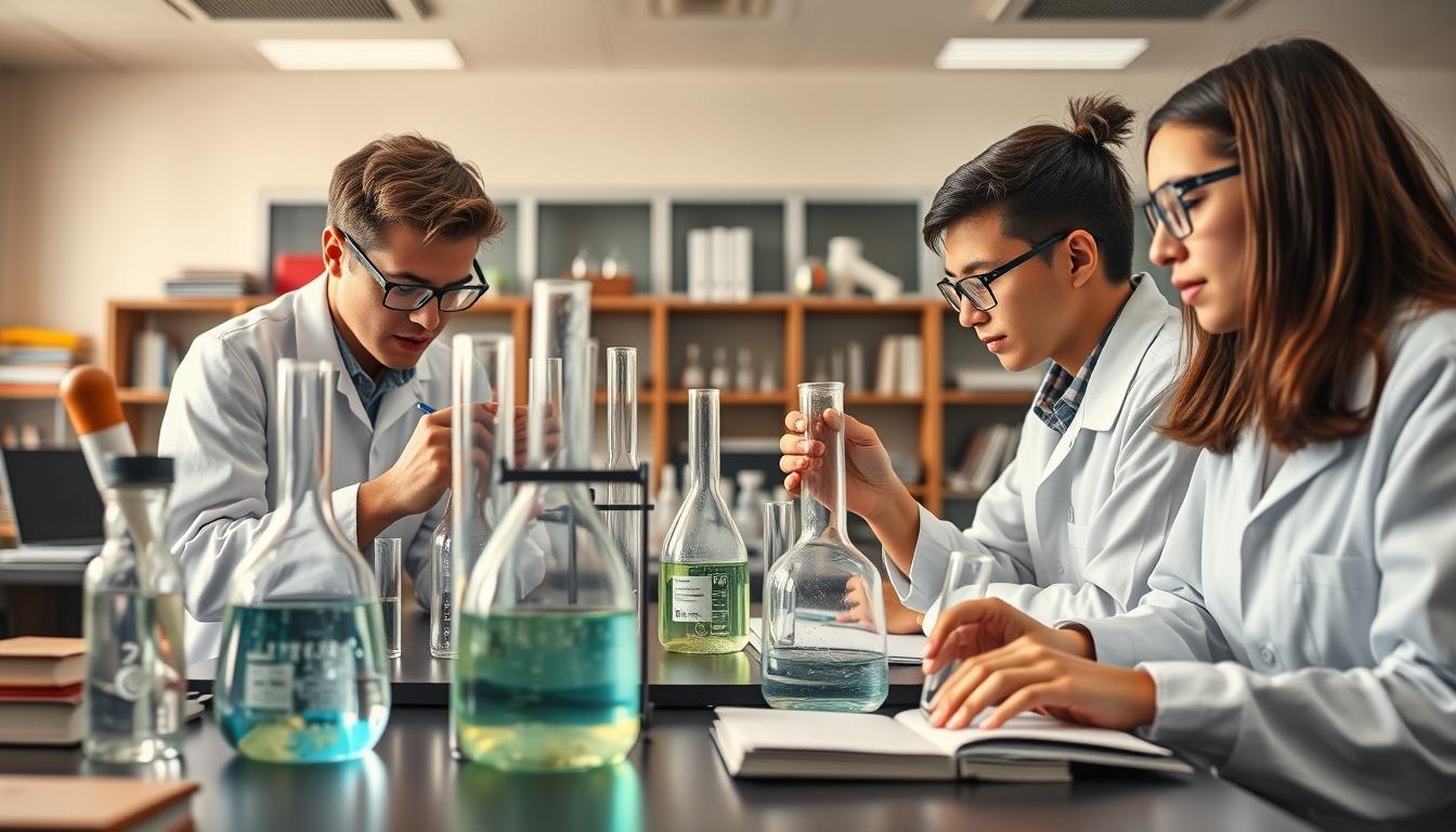 Structured study materials and learning resources on a desk